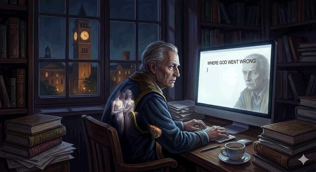 The author at his desk