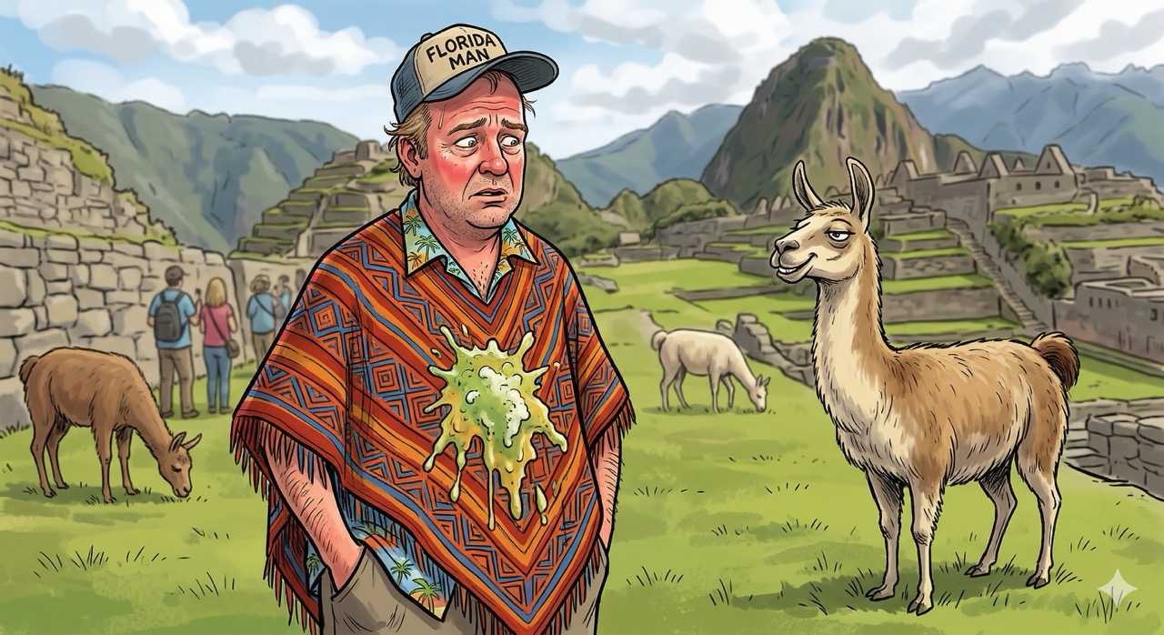 Llamas find ponchos quite tasty.