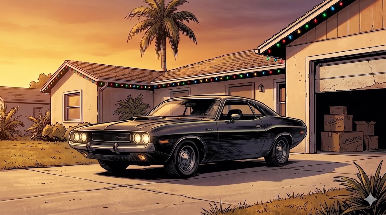 A quiet afternoon, a quiet car