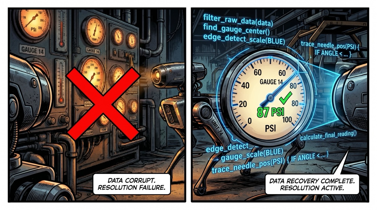 The difference between looking and reading