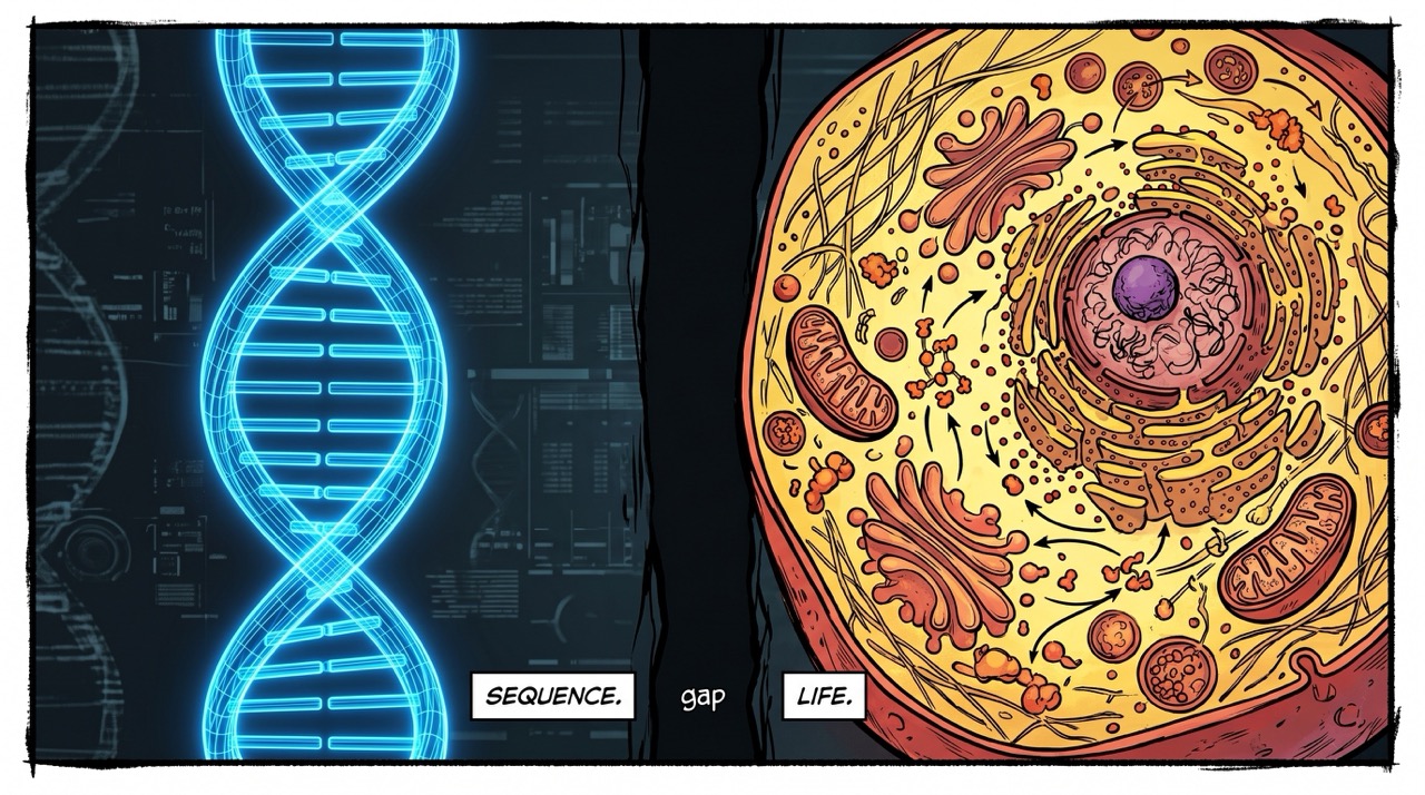 The distance between the sequence and the life