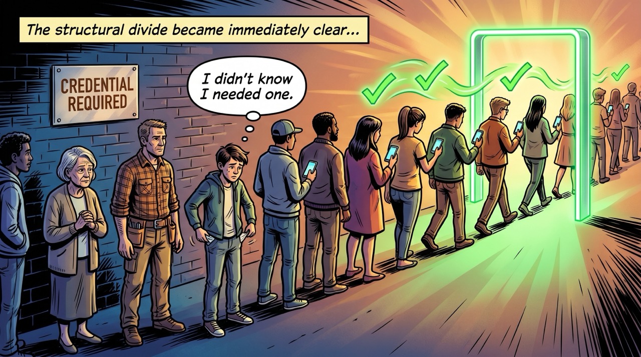 The system works for everyone the system already recognizes—the others remain a footnote to the spec