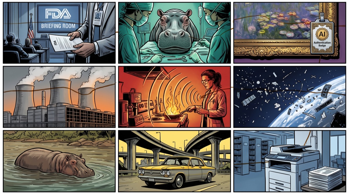 All nine articles, one week, one question asked differently each time.