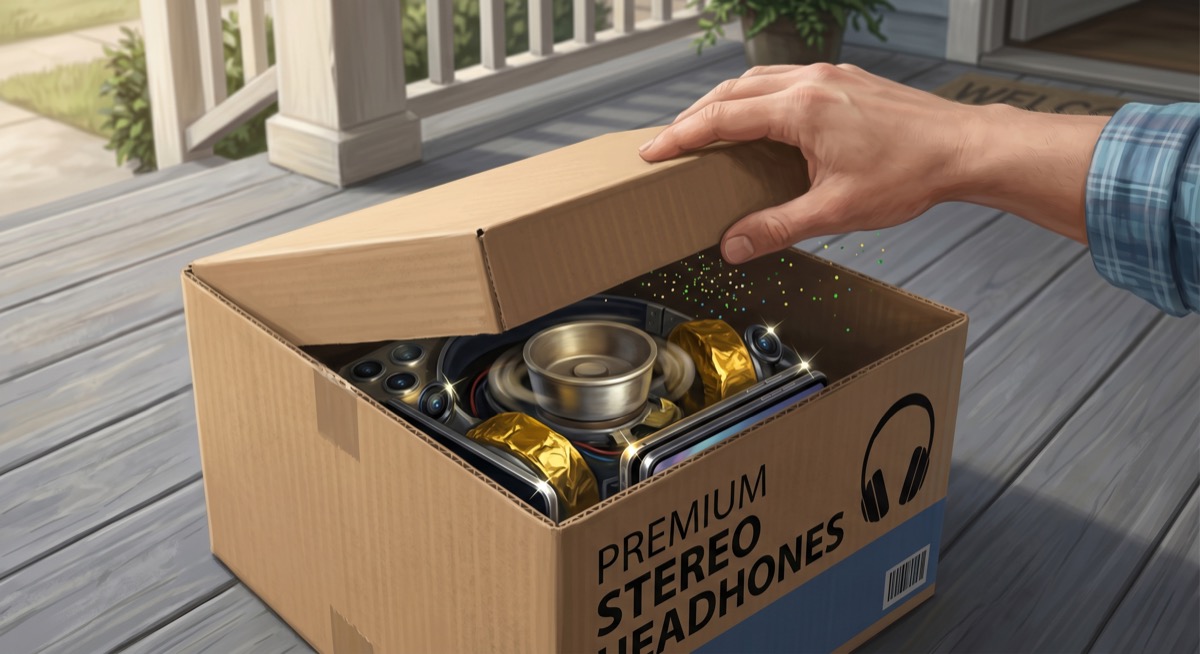 The package opens. The moment before consequence.