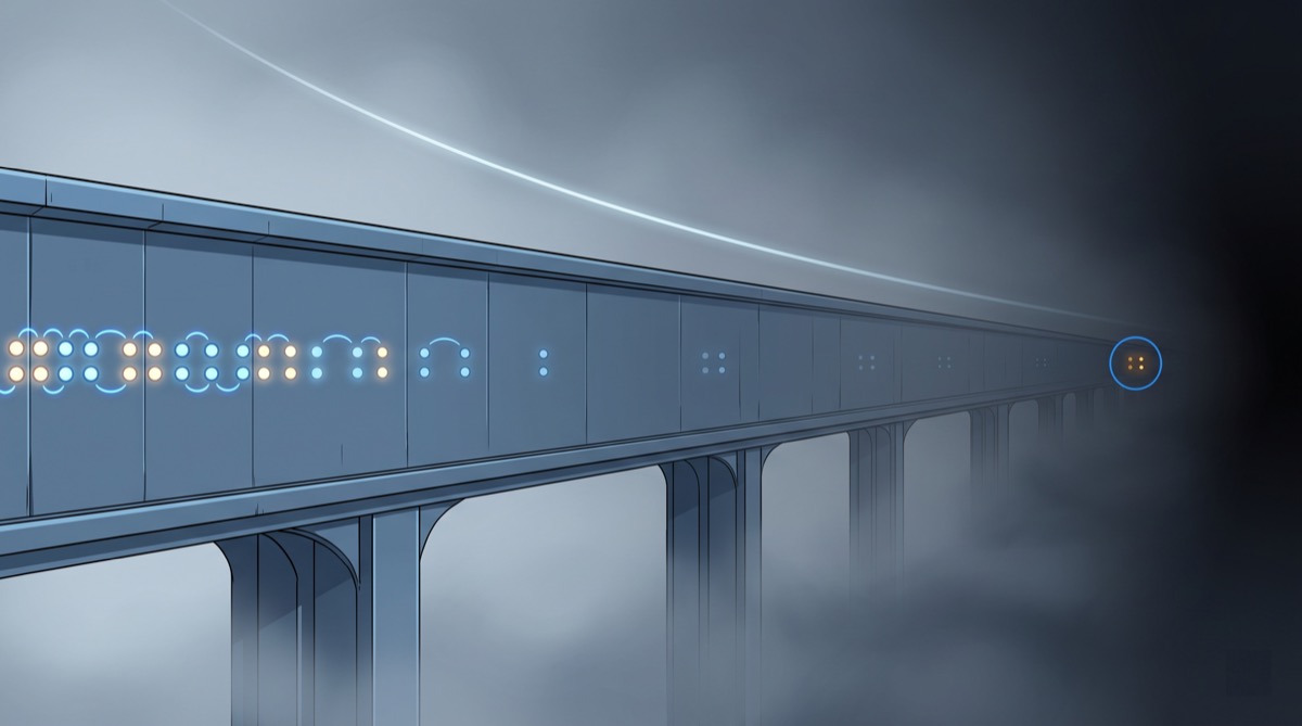 The number line, doing its usual thing, until it isn't
