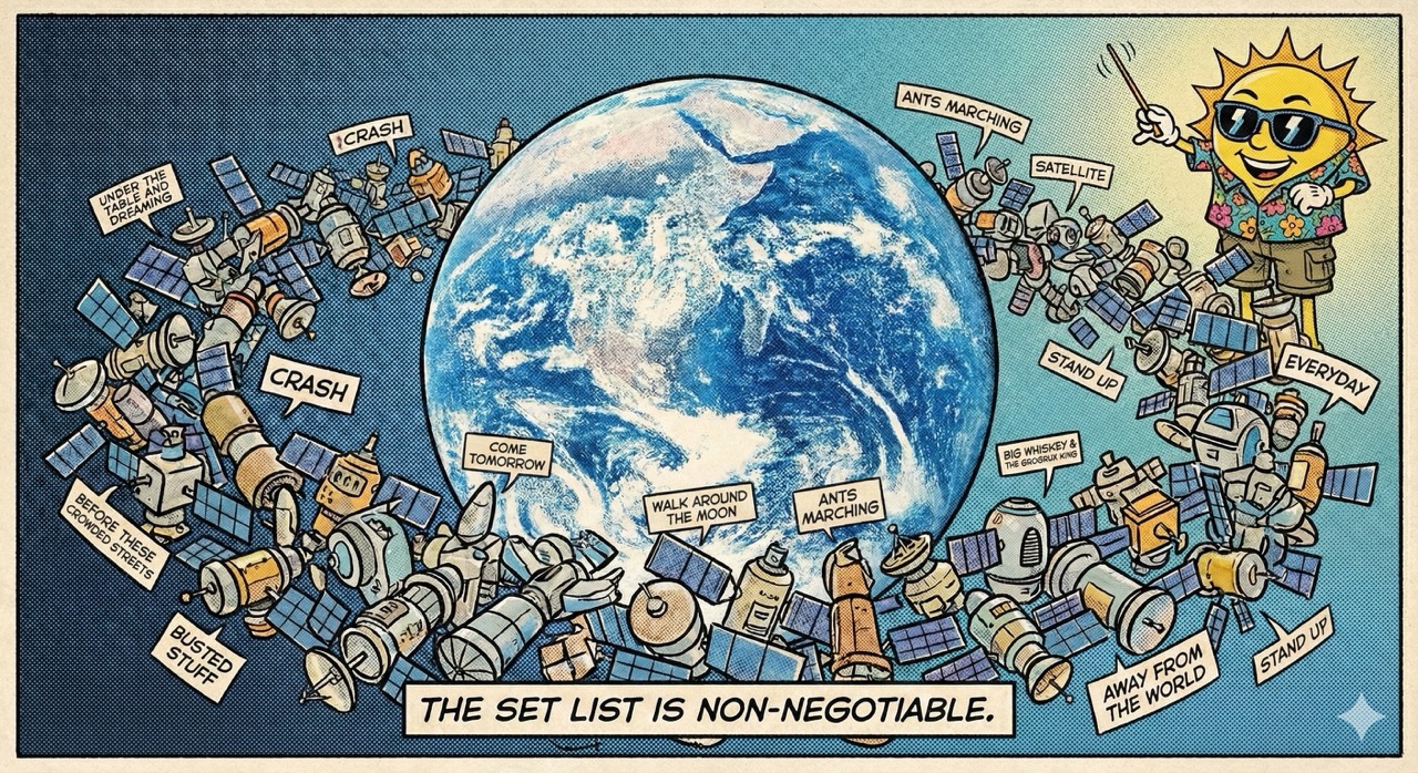 The set list is non-negotiable