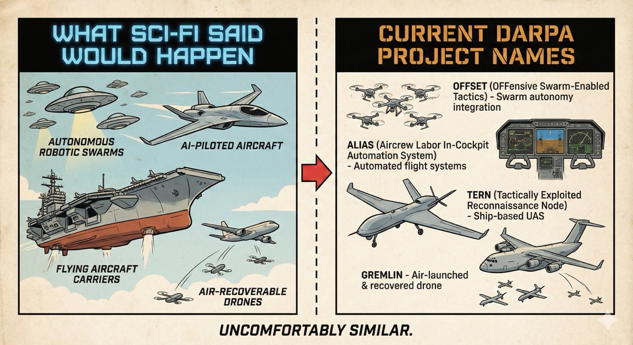 What sci-fi said vs reality