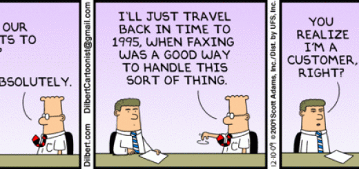 Dilbert on faxing