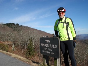 Lauren takes a leisurely ride up to Waterrock Knob