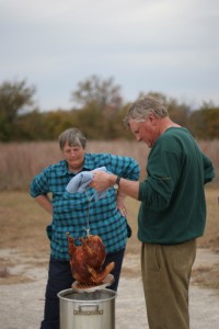 Fitz, Field, and a turkey