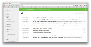 Feedly on the desktop
